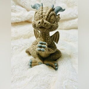 Whimsical Yoga Dragon Figurine